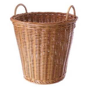 Round Poly Wicker Basket