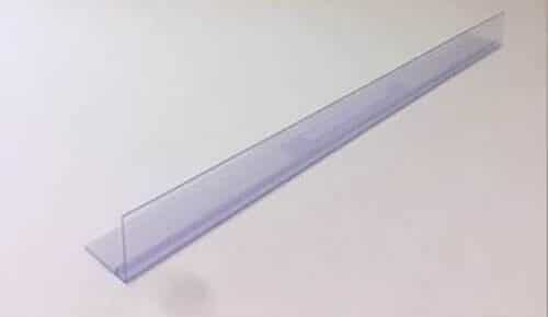 L SHAPE FRONT RISER 30-60 x 905mm PVC CLEAR