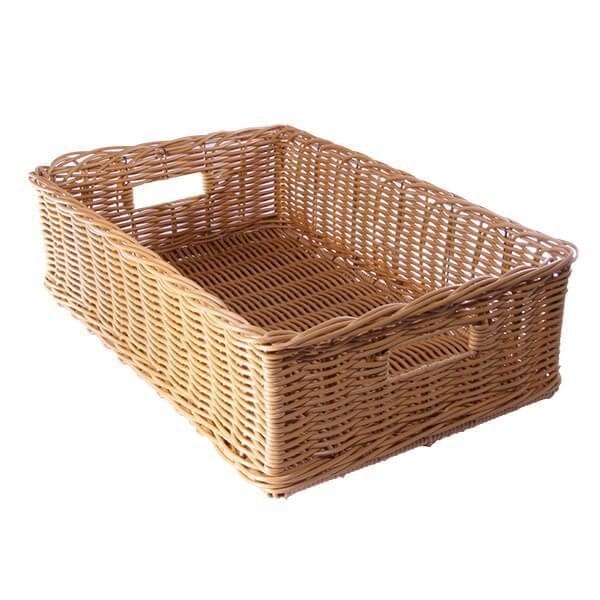 Extra Large Poly Wicker Basket (Natural)