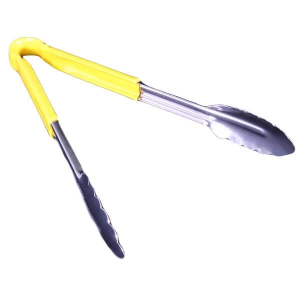 Stainless Steel Tongs 300mm (Yellow)