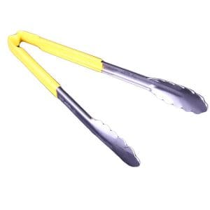 Stainless Steel Tongs 305mm (Yellow)