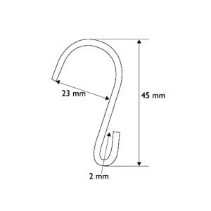 closed-end- 50mm-s-hook