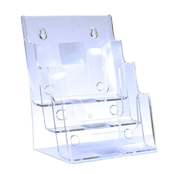 Brochure Holder 3 Tier A5 Portrait Free Standing Wall Mount