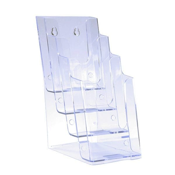 Brochure Holder 4 Tier DL Portrait Free Standing