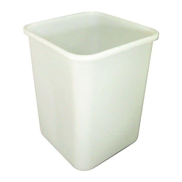 Square Bin 60 Litre White