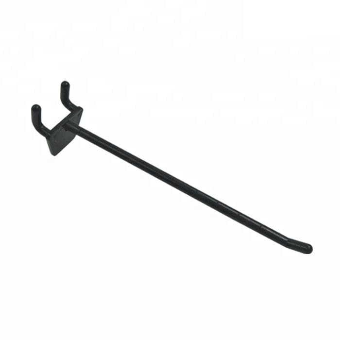 Paper Pegboard Shelf Display Hook Long Arm Single Rod Hook Plastic