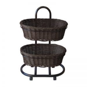 2-Tier-Oval-Polywicker-Basket-Stand-Set-choc